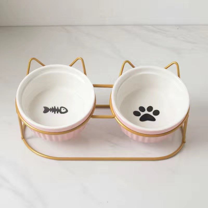 Ceramic Double Bowl