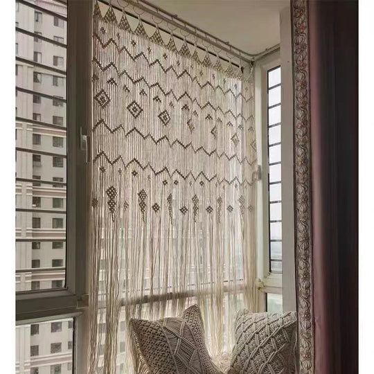 Finished Hoop Door Curtain Bohemian Tapestry