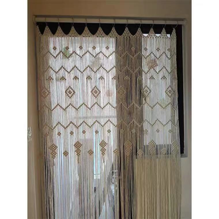 Finished Hoop Door Curtain Bohemian Tapestry