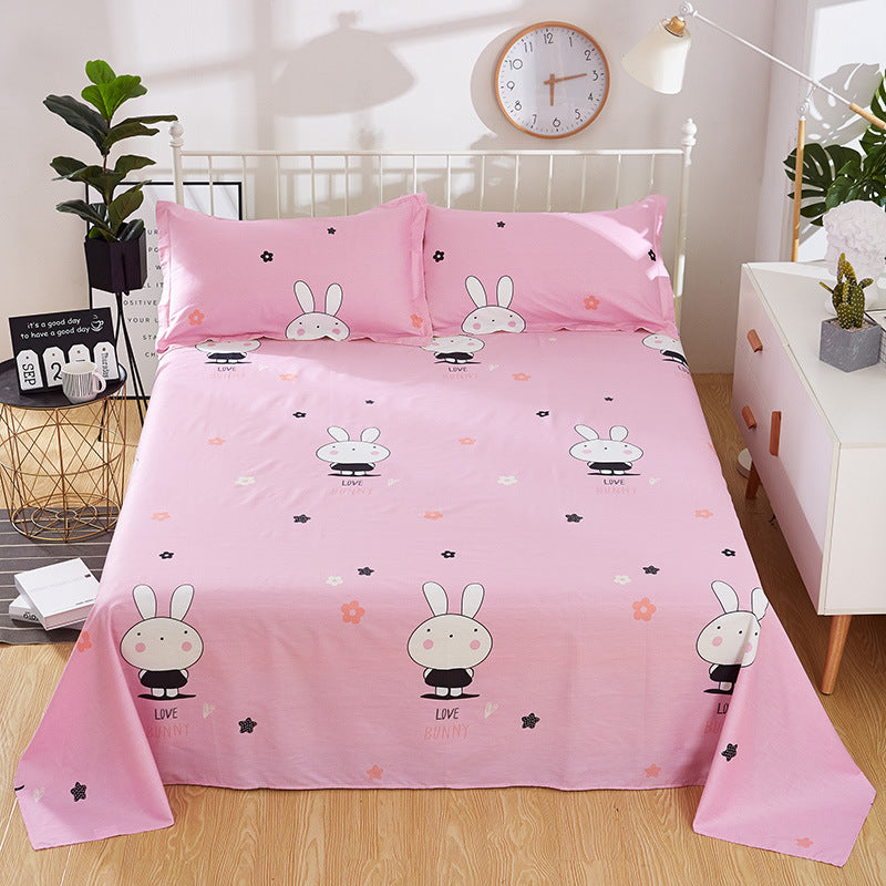 Single Double Bed Cartoon Bed Sheets