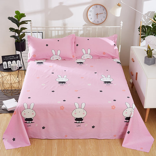 Single Double Bed Cartoon Bed Sheets