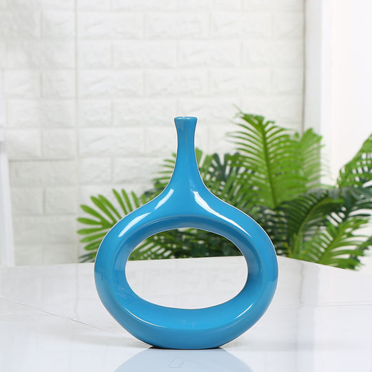 Hollow decoration ceramic vase
