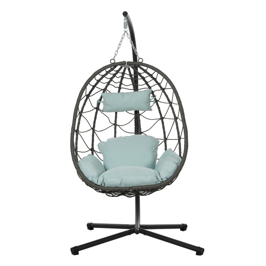 Egg Chair With Stand Indoor Outdoor Swing Chair