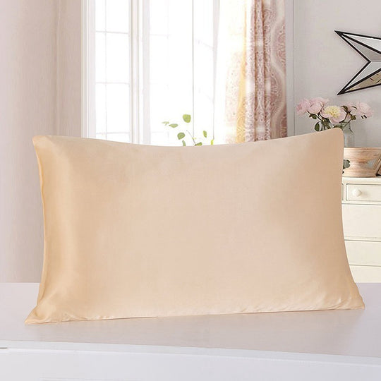 Pillowcase Satin Solid Color Simulation Silk