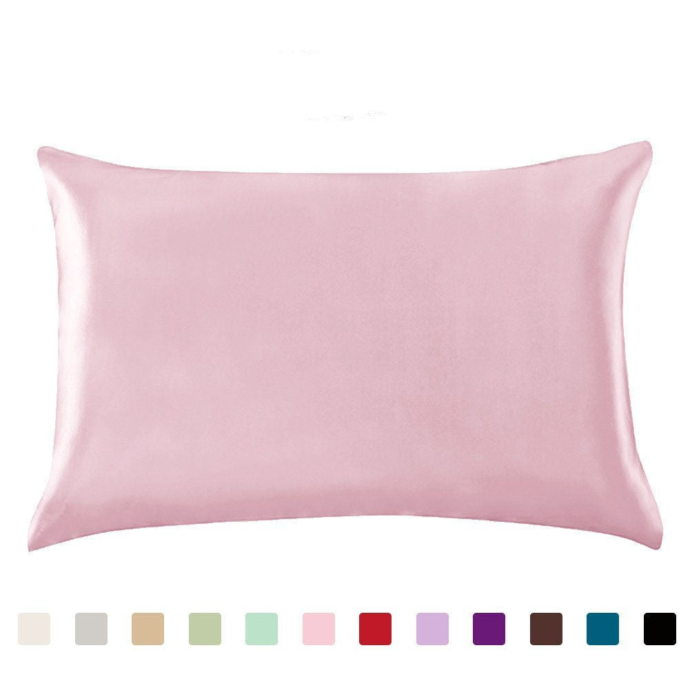 Pillowcase Satin Solid Color Simulation Silk