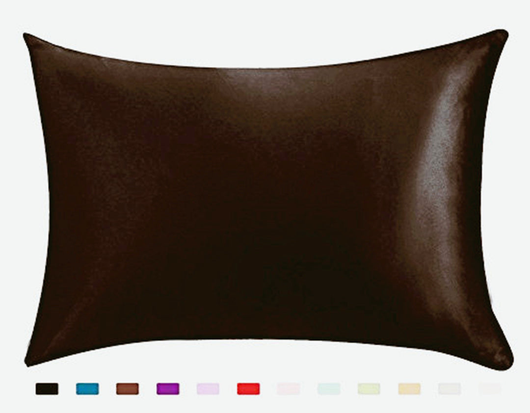 Pillowcase Satin Solid Color Simulation Silk