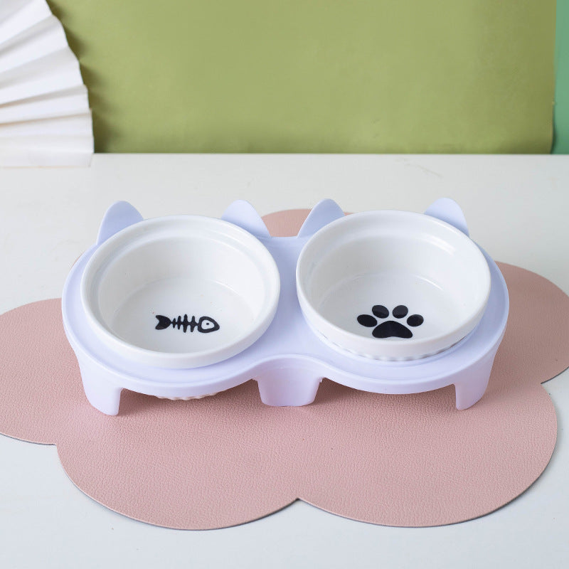 Ceramic Double Bowl