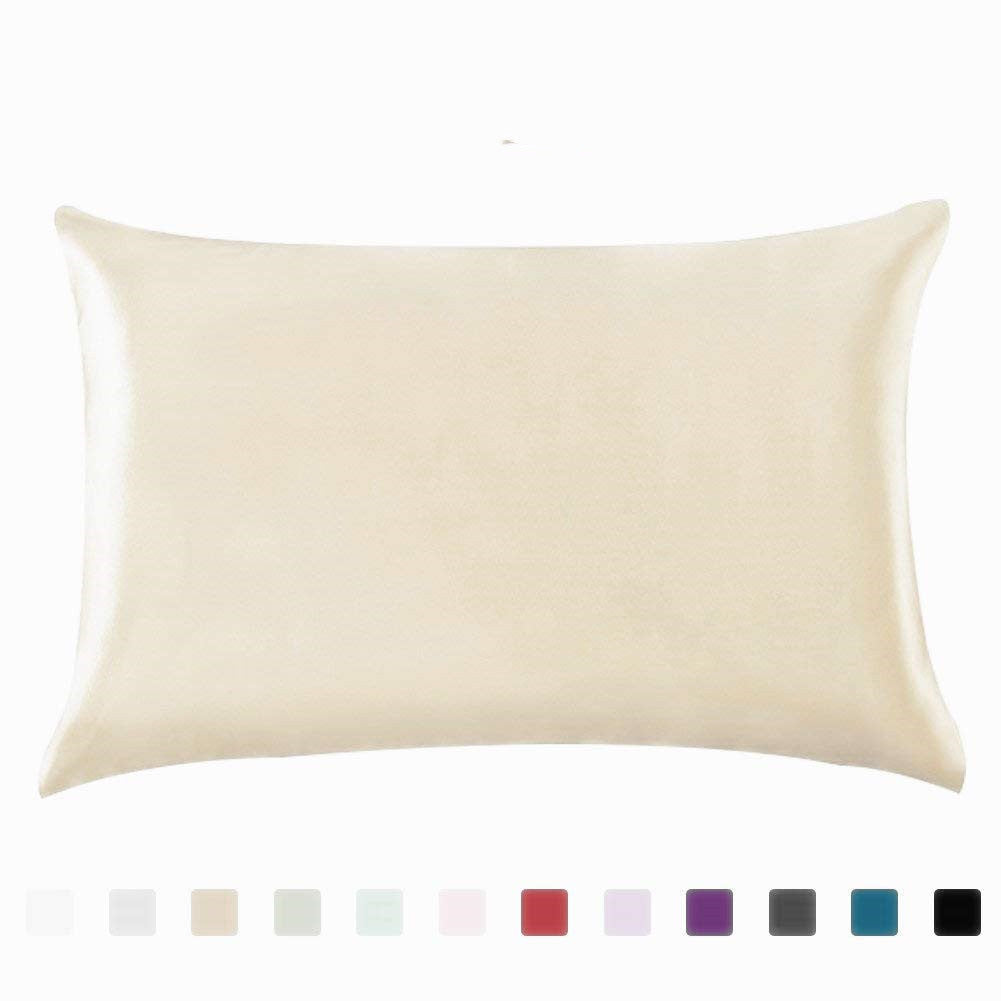 Pillowcase Satin Solid Color Simulation Silk