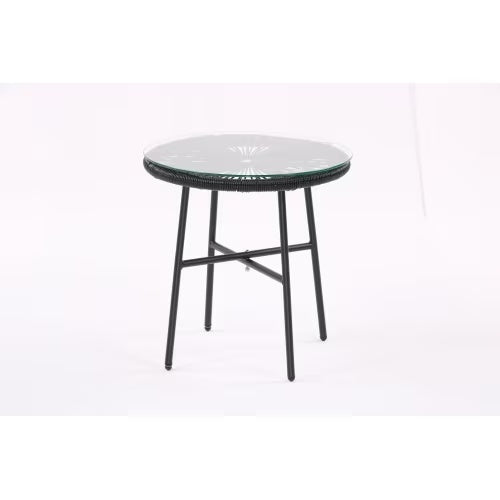 3 Piece Terrace Bistro Conversation Set With Side Table