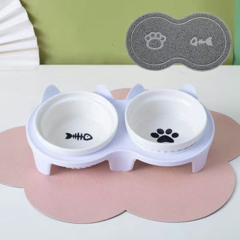 Ceramic Double Bowl