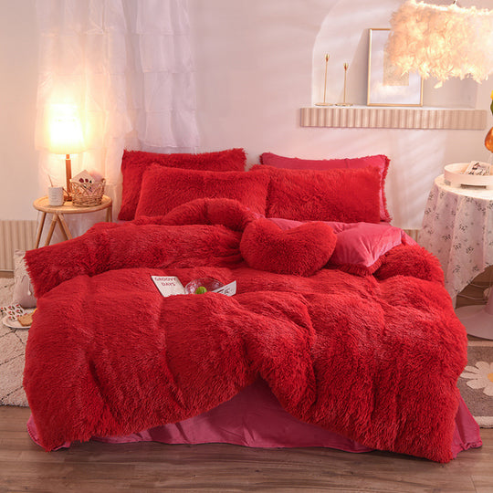 Luxury Thick Fleece Duvet Cover Queen King
