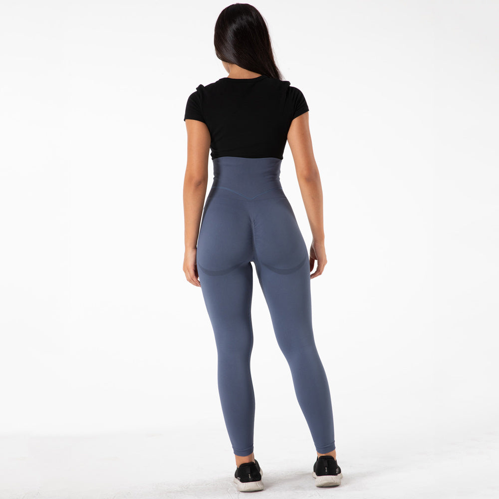 High-Waisted Abdomen Seamless  Yoga Leggings