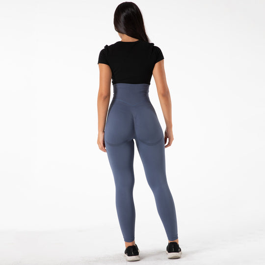 High-Waisted Abdomen Seamless  Yoga Leggings