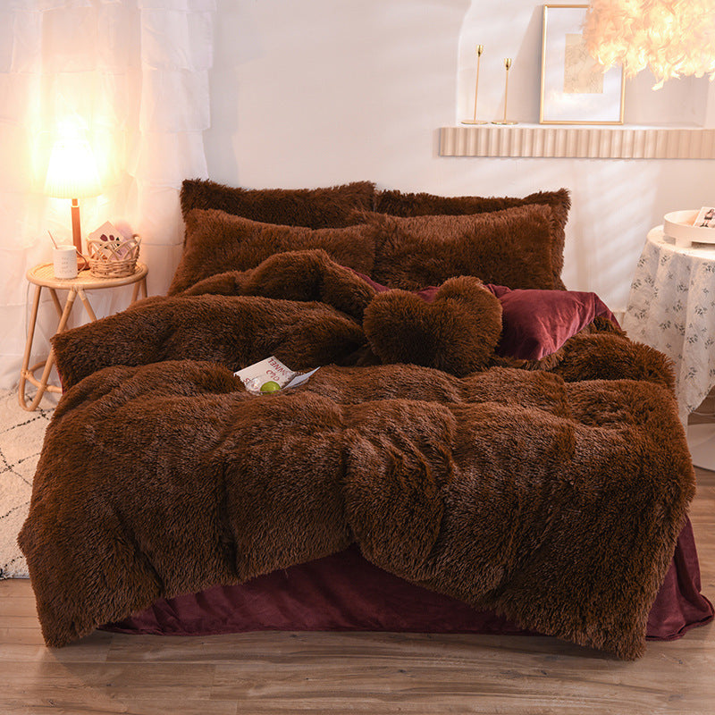 Luxury Thick Fleece Duvet Cover Queen King