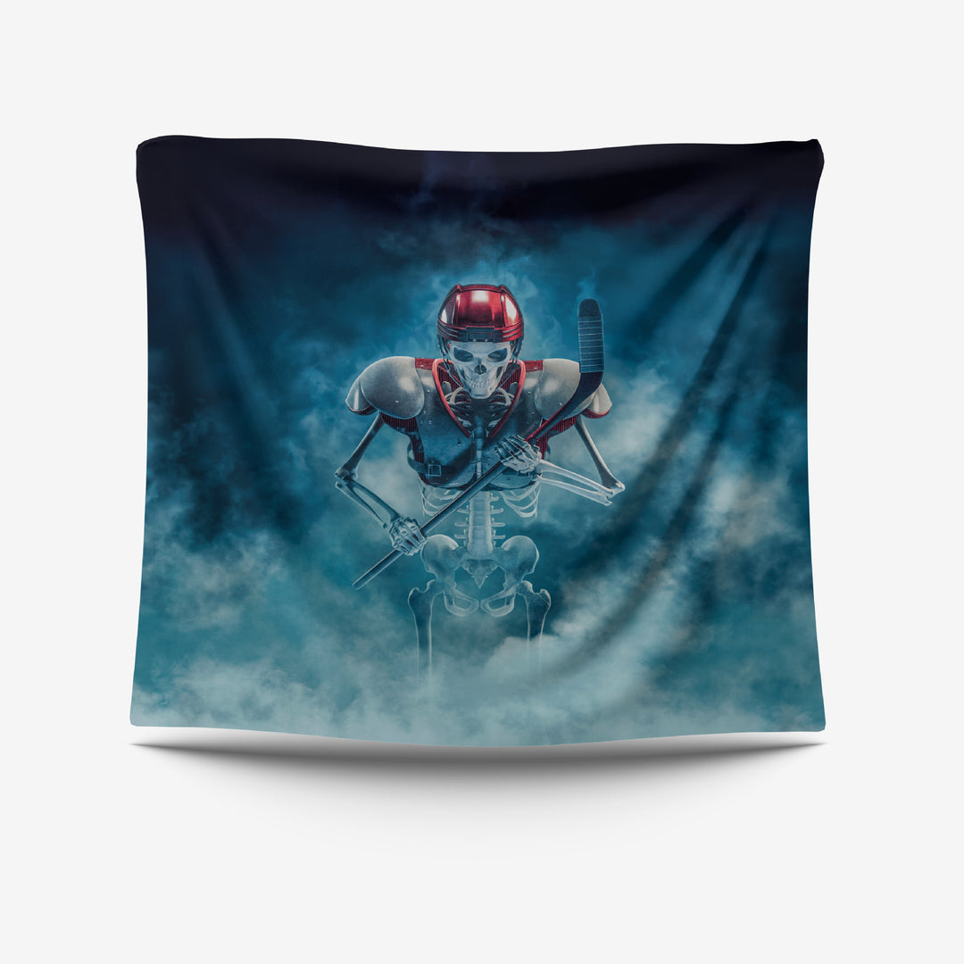 Skull-Themed Polyester Tapestry for Home Decor