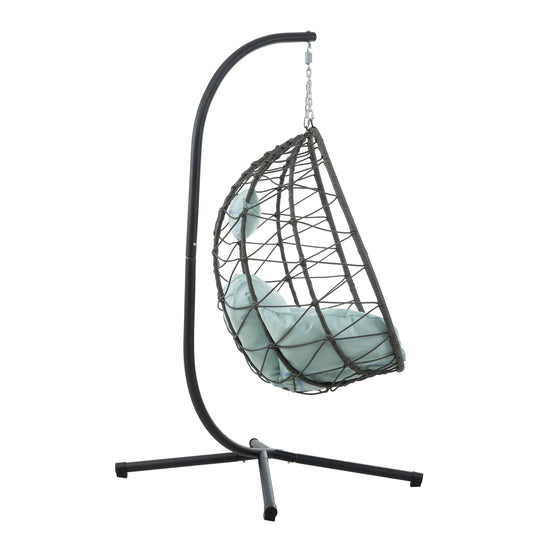 Egg Chair With Stand Indoor Outdoor Swing Chair