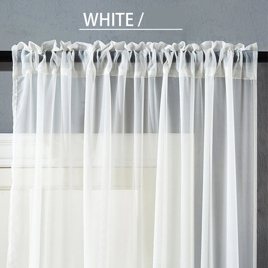 Simple Pure Color Cotton And Linen Window Screen