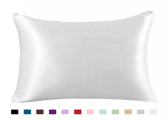 Pillowcase Satin Solid Color Simulation Silk