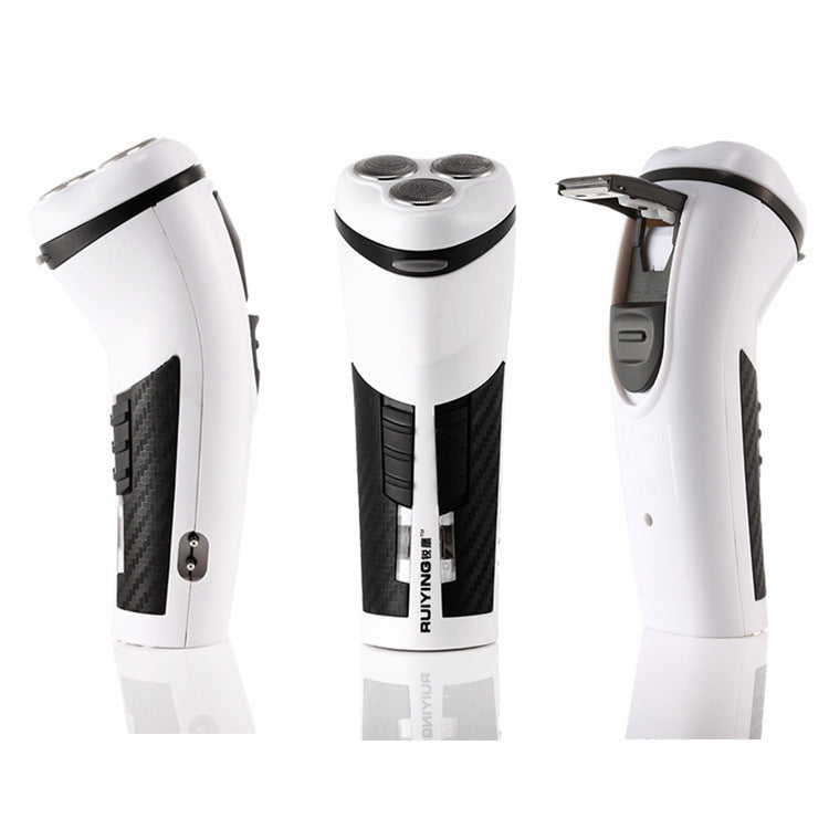 Travelling electric shaver razor spread body wash