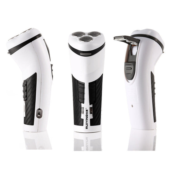 Travelling electric shaver razor spread body wash