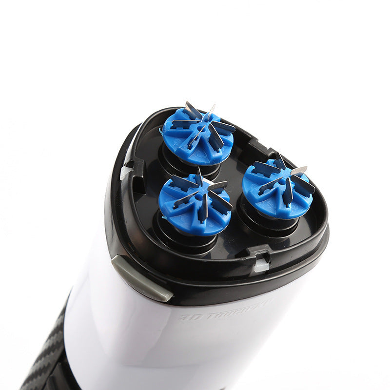 Travelling electric shaver razor spread body wash