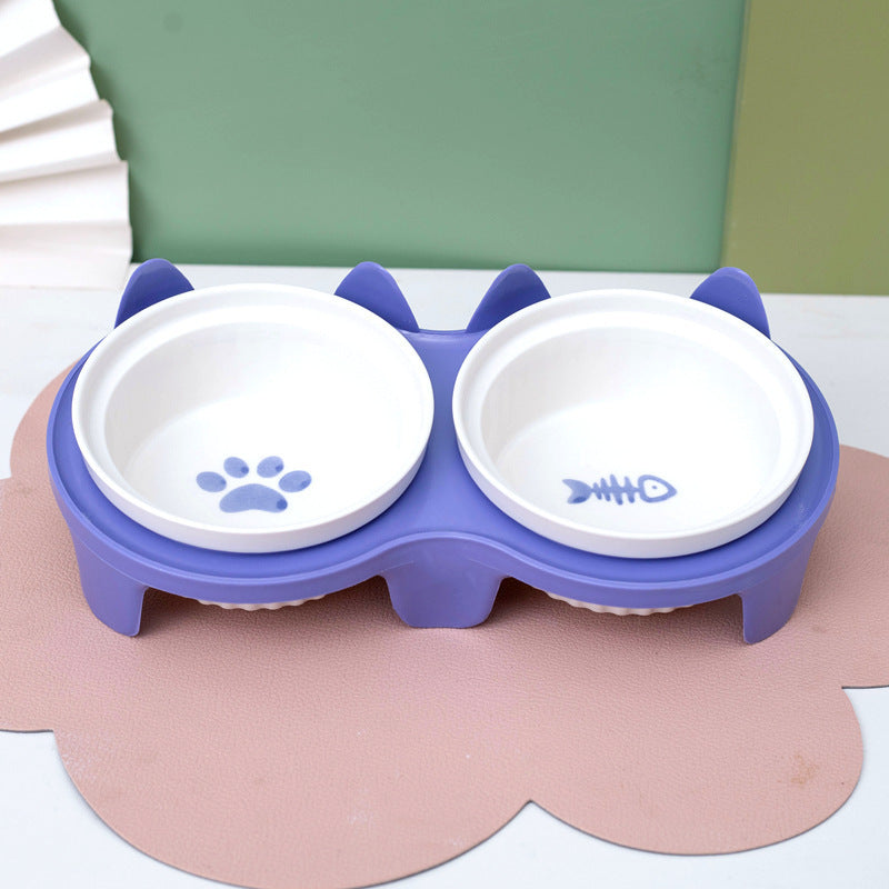 Ceramic Double Bowl