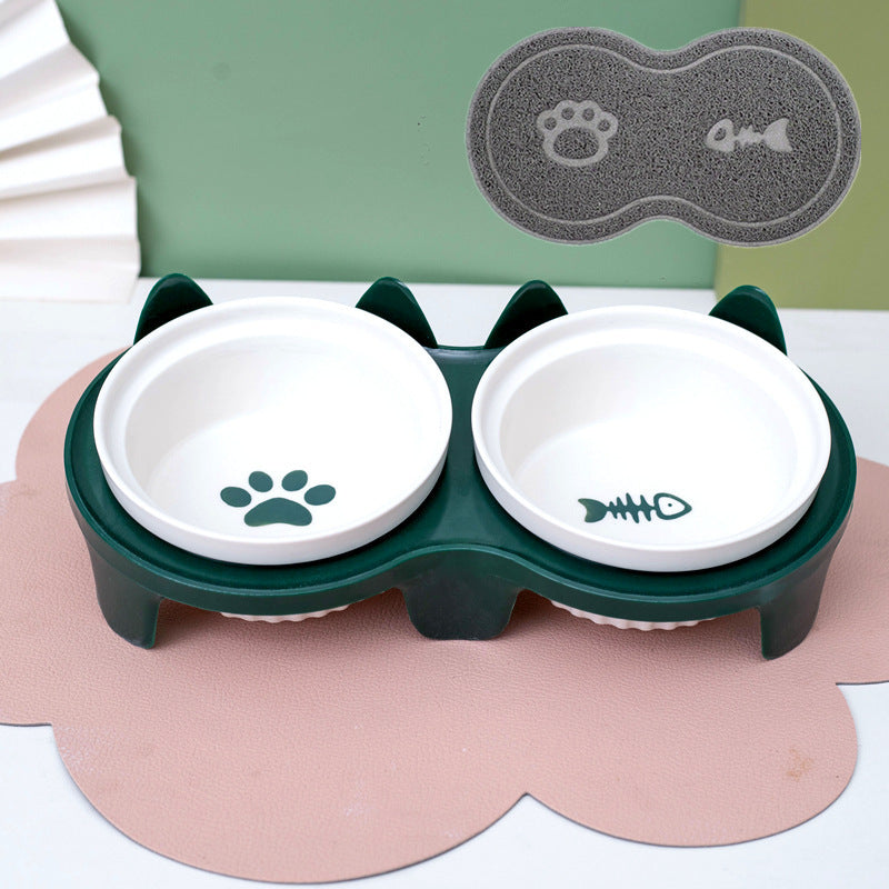 Ceramic Double Bowl