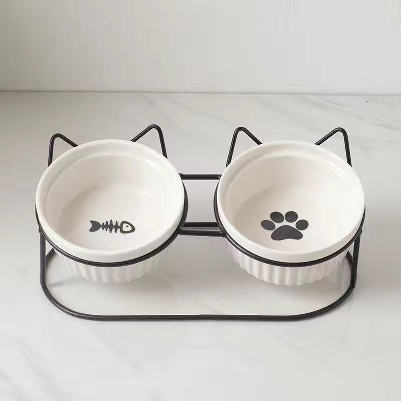 Ceramic Double Bowl