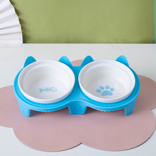 Ceramic Double Bowl