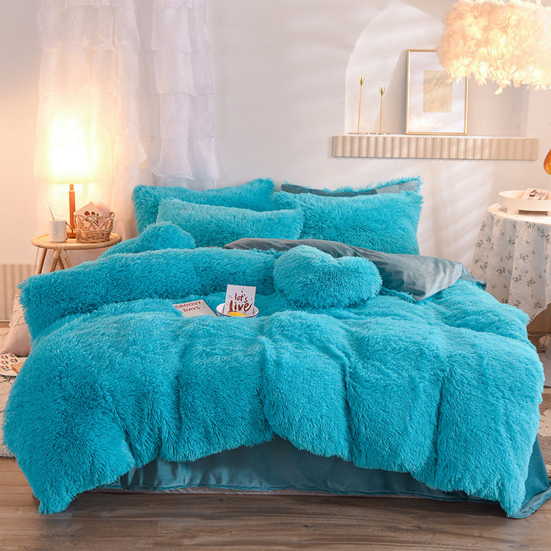 Luxury Thick Fleece Duvet Cover Queen King