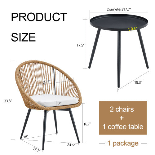 Modern 3 Piece Set17.7 Anti Spill Round Coffee Table