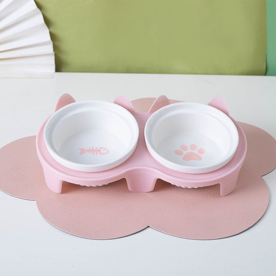 Ceramic Double Bowl
