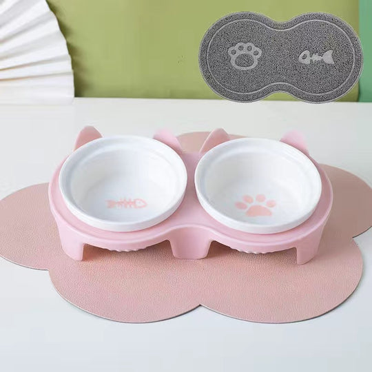 Ceramic Double Bowl