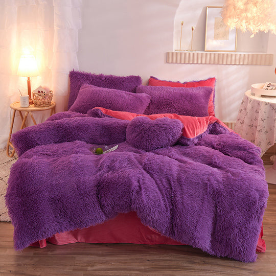Luxury Thick Fleece Duvet Cover Queen King