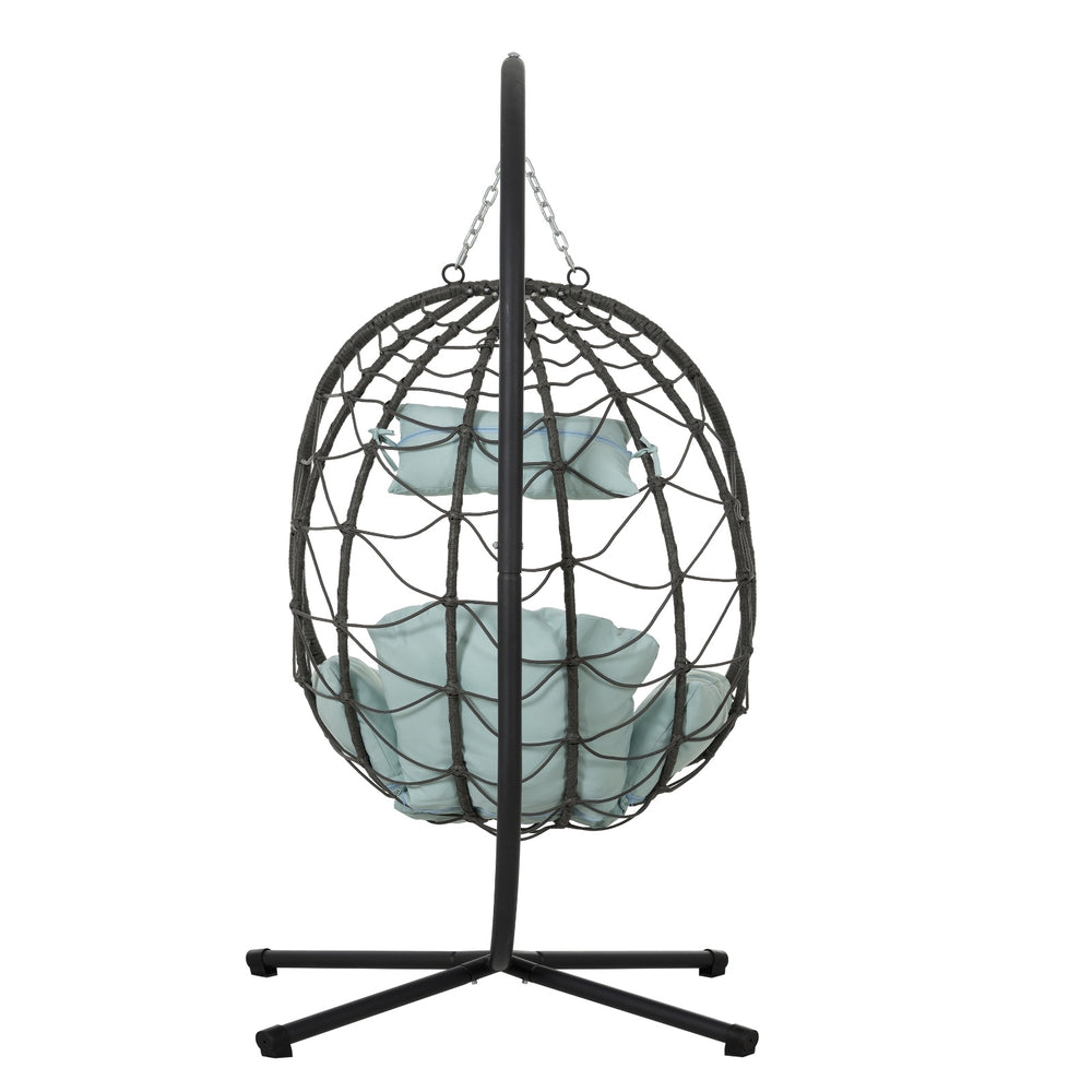 Egg Chair With Stand Indoor Outdoor Swing Chair