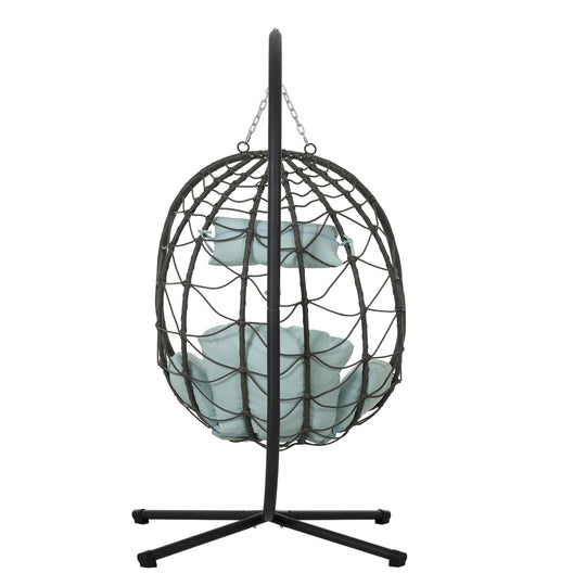 Egg Chair With Stand Indoor Outdoor Swing Chair
