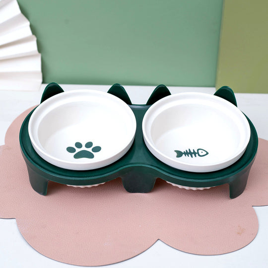 Ceramic Double Bowl