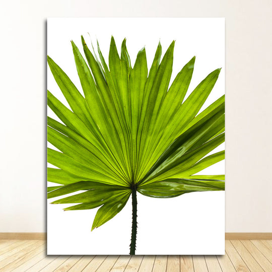 Frameless Green Plant Canvas Art