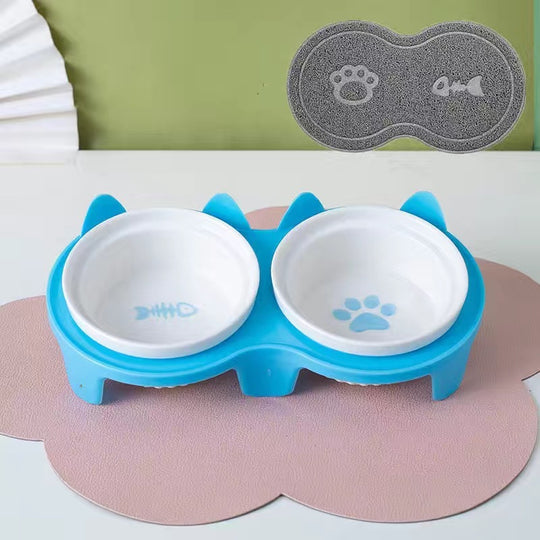 Ceramic Double Bowl
