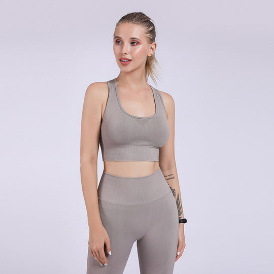 New Yoga Clothes Seamless Sports Peach