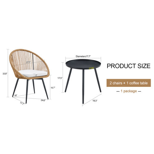 Modern 3 Piece Set17.7 Anti Spill Round Coffee Table