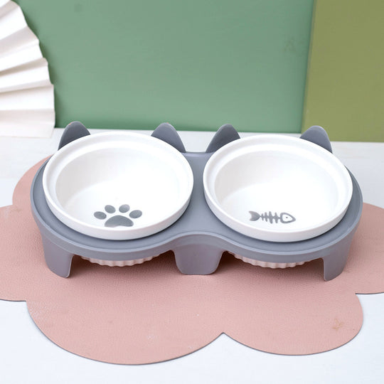 Ceramic Double Bowl