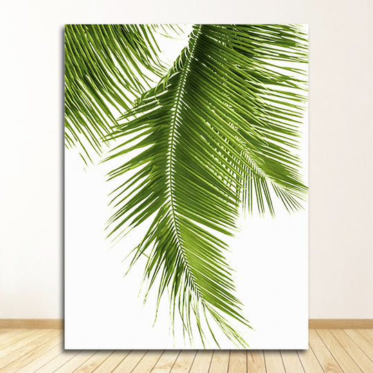 Frameless Green Plant Canvas Art