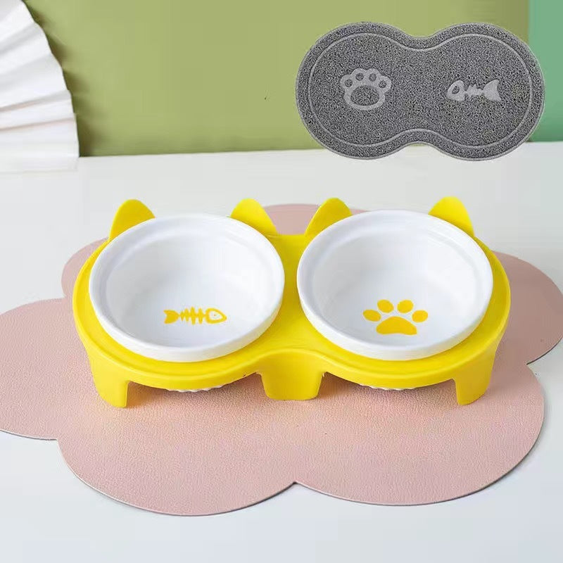 Ceramic Double Bowl