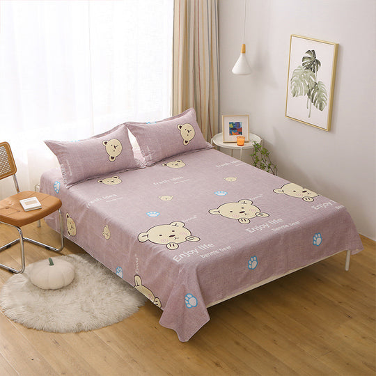 Single Double Bed Cartoon Bed Sheets