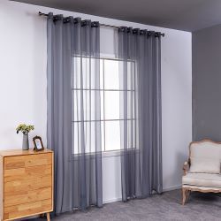 Simple Pure Color Cotton And Linen Window Screen